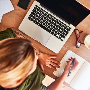 woman writing