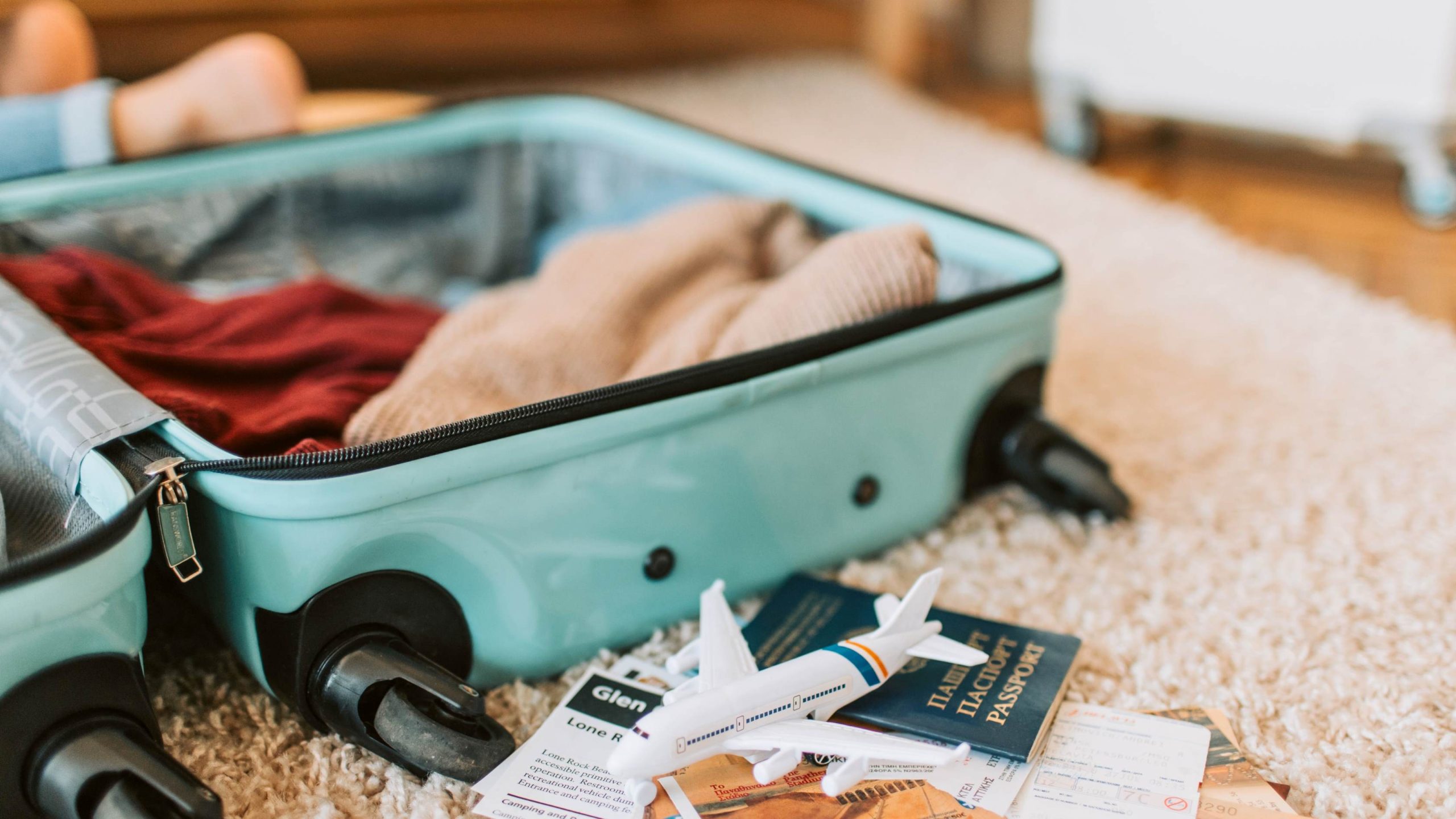 The importance of travel nursing banner with a luggage and travel items